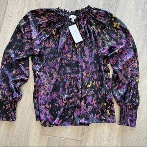 NWT ALLISON JOY Jackie button front blouse (from EVEREVE)